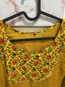 Elegant Mustard Kurti Set