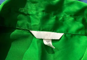H&amp;M Green Oversized Shirt