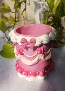 Pink Cake Decorative Planter