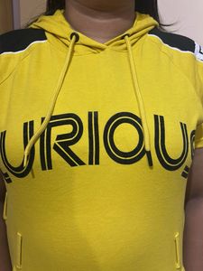 Yellow Hoodie Dress
