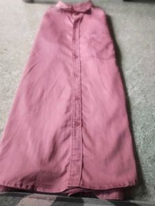 Dusty Rose Button-Down Shirt