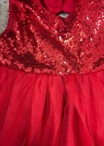 Red Sequin Party Dress