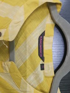Yellow Striped Kurta