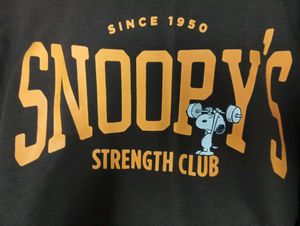 H&amp;M Oversized Brown Hoodie Snoopy