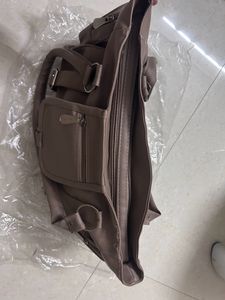 Leather Purse Handbag Wide Storage Multiple Zip