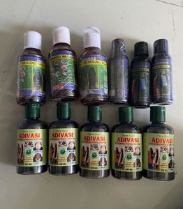 Adivasi & Hiknas Herbal Hair Oil Bundle pack of 11