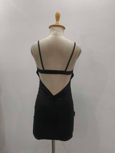 Elegant Black Dress with Sequin Detail