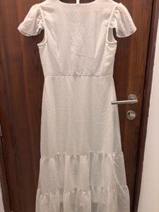 Elegant White Midi Dress