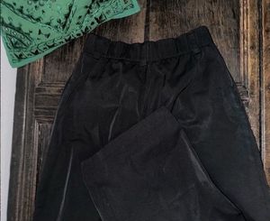 Extra Wide Leg Black Pants-ZARA (Brand New