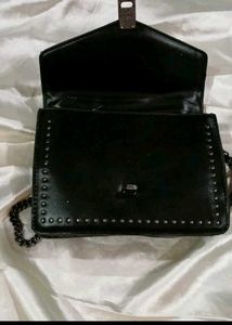 Studded Black Chain Bag