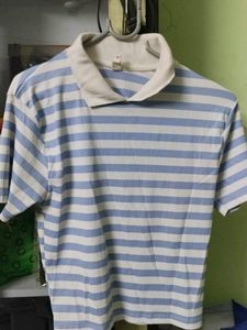 Striped Polo Top