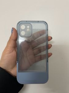 iPhone 12 Back Cover Blue With Stand