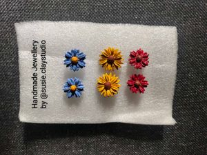 Sunflower Stud Earrings Set 🌻
