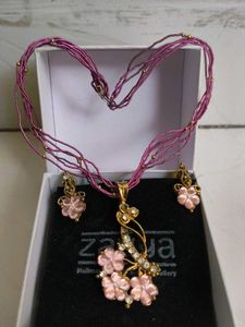 Pink Elegant Necklace Set