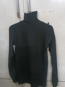 High  Neck Black Sweater