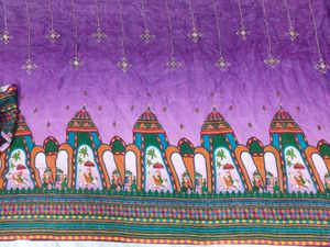 🟣 Lehenga Choli Fabric(6 Meter Crape Fabric)