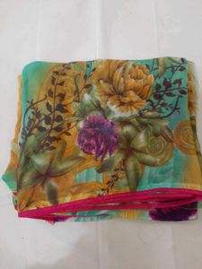 80)new Multicolour Printed Saree