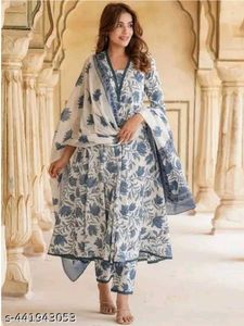 Floral Print Kurta Set