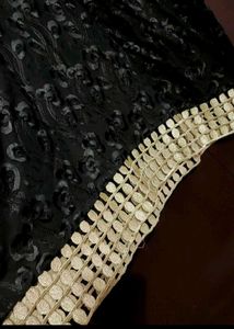 Black Golden Suit Salwar &amp; Dupatta For 42 Bust