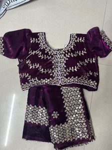 Elegant Purple saree  Set