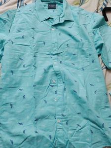 Blue Cotton Linen Shirt