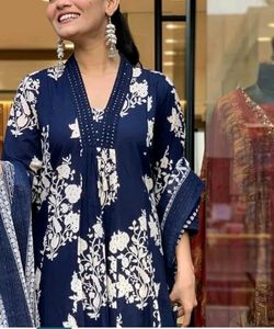 Floral Print Kurta Set