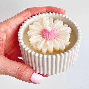 Daisy Candle Jar