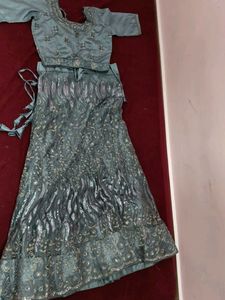 Grey Lehenga /Choli With Grand Sequence Work