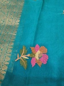 Elegant Embroidered Saree With Surprise Gift Insid
