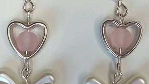 Heart &amp; Bow Charm Earrings 💖💎!