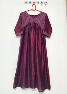 Purple Alia Cut Anarkali💜(3pcs set)