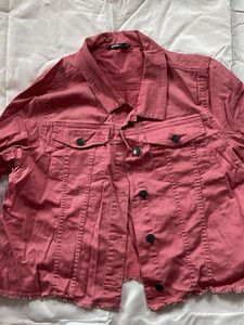 Peach Denim Jacket(cotton)