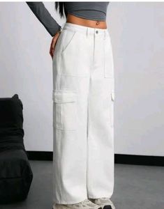 White Cargo Pants