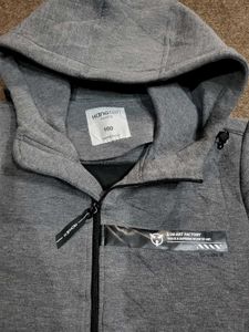 Gray Zip-Up Hoodie