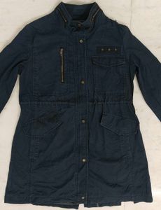 Stylish Navy Blue Trench Coat