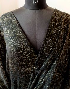 Sparkling Black blouse   dress material 1m