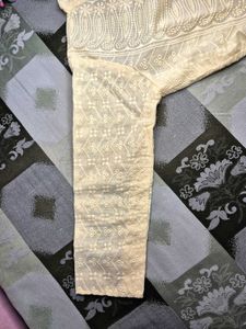 Elegant Embroidered Chicken Cotton Kurti