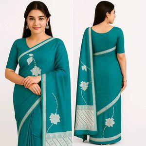 Elegant Red Printed Saree