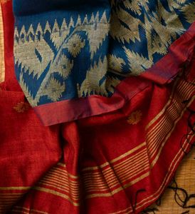 New Lilen Jamdani Saree 🌼
