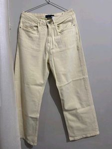 Tokyo Talkies Solid Wide Leg Jeans
