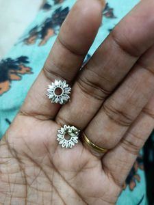 Silver Flower Earrings