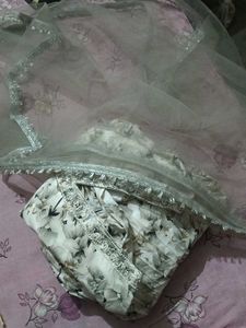 Alia Cut Suit With Net Dupatta