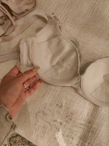 Korean Coquette Blue Lace Bra And Underwear Set