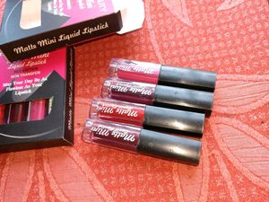 Matte liquid lipstick set of 4