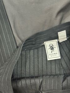 Black striped pants