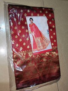 Elegant Red Sari