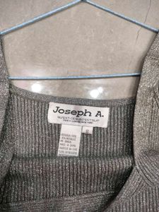 SILVER GREY CROP TOP