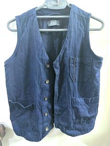 Unisex denim waist coat
