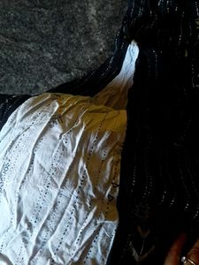 Black &amp; White Print Kurti