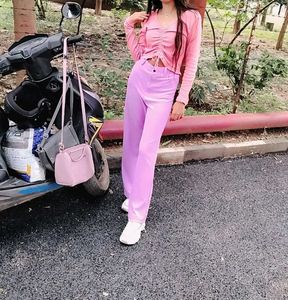 Pink Top &amp; Purple Pants Set